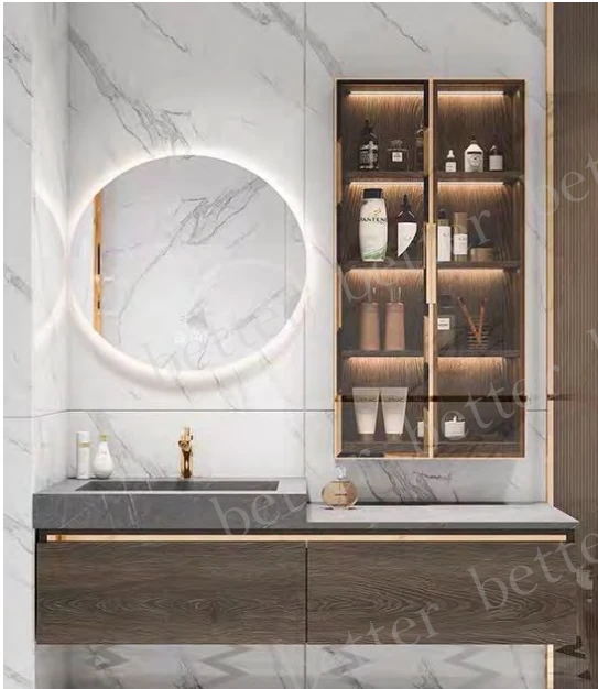 Natural Wood Bathroom Cabinet best