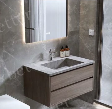 Natural Wood Bathroom Cabinet factory
